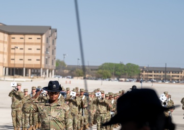 Basic Military Training Coin and Retreat Ceremony