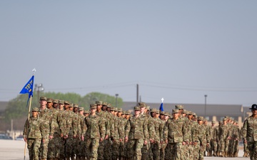 Basic Military Training Coin and Retreat Ceremony
