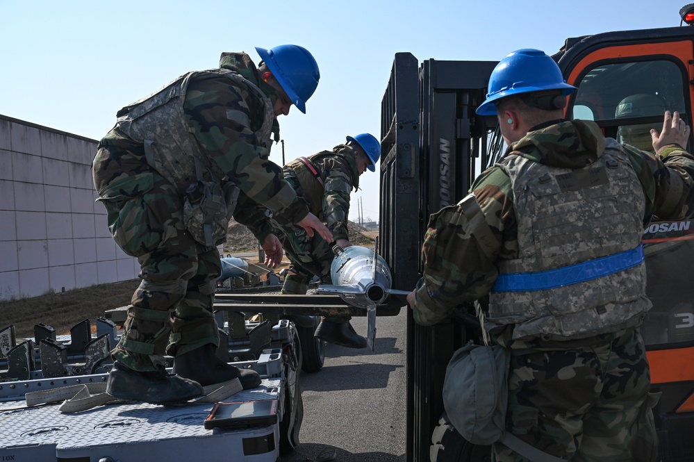 8th MXS Munitions Flight locked and loaded during Freedom Shield 25