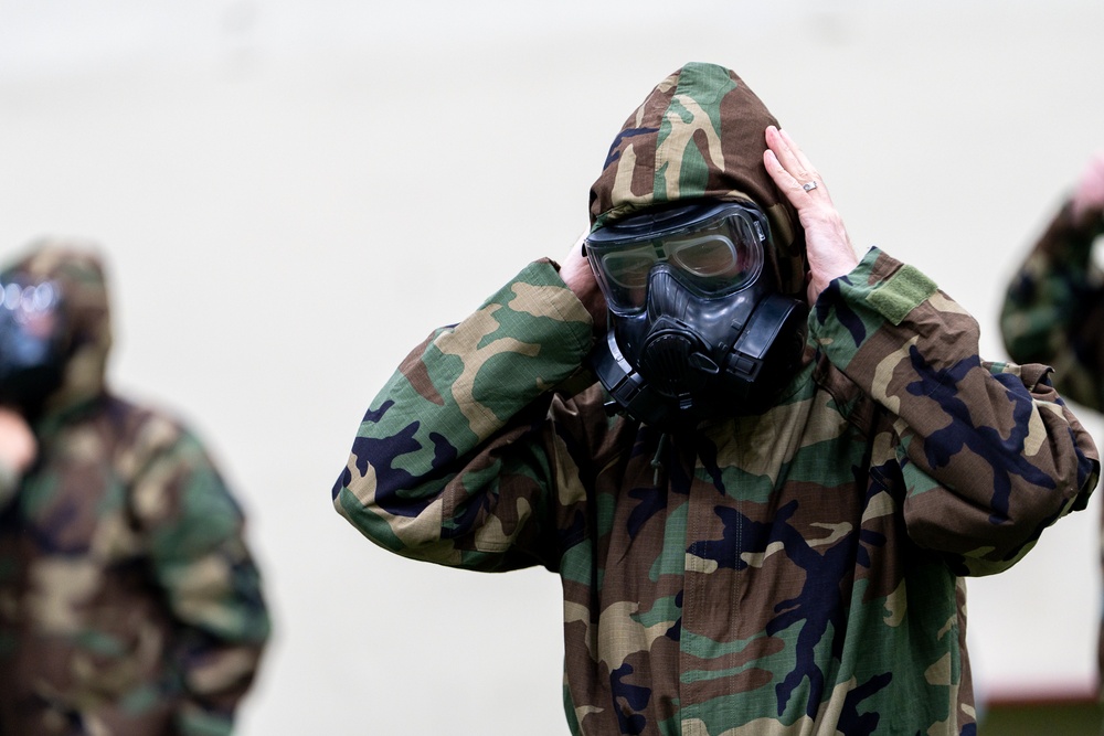 USAMSC-K conducts its annual CBRN training for assigned EECs and MECs to maintain proficiency and confidence in their CBRN equipment.
