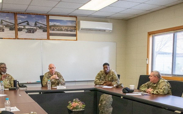 USFK Assistant Chief of Staff J4 (Wartime), Brig. Gen. Christopher Patterson visited the U.S. Army Materiel Support Command – Korea at Camp Carroll on Mar. 18.