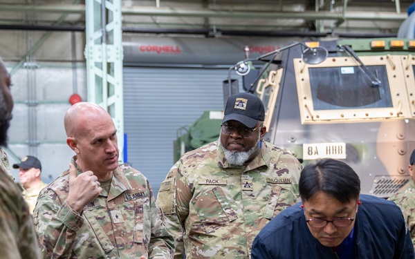 USFK Assistant Chief of Staff J4 (Wartime), Brig. Gen. Christopher Patterson visited the U.S. Army Materiel Support Command – Korea at Camp Carroll on Mar. 18.