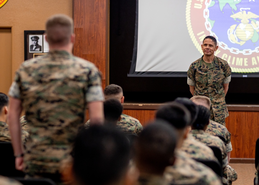 Sgt. Maj. Ruiz Visits Marines at Camp H.M. Smith