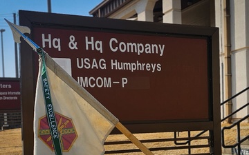 HHC, USAG Humphreys earns Army Safety Excellence Streamer