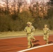 Soldiers complete the expert physical fitness assessment during Europe's 2025 Best Leader Competition