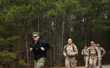 NMRLC Personnel Join USMC in Norwegian Ruck March