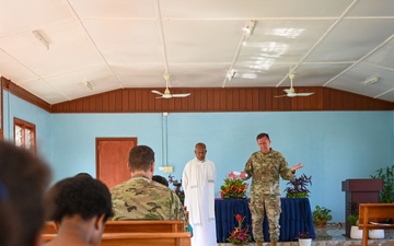 Wisconsin Air National Guard Chaplain Leads First-ever Joint Service With Papua New Guinea Defence Force