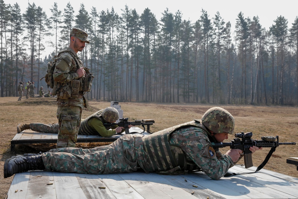 NATO Battle Group Poland soldiers participate in international shooting competition