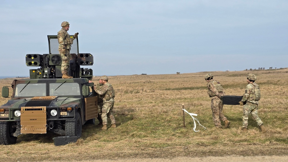 Bravo Battery 1st Battalion, 57th Air Defense Artillery Regiment M3P Range Training