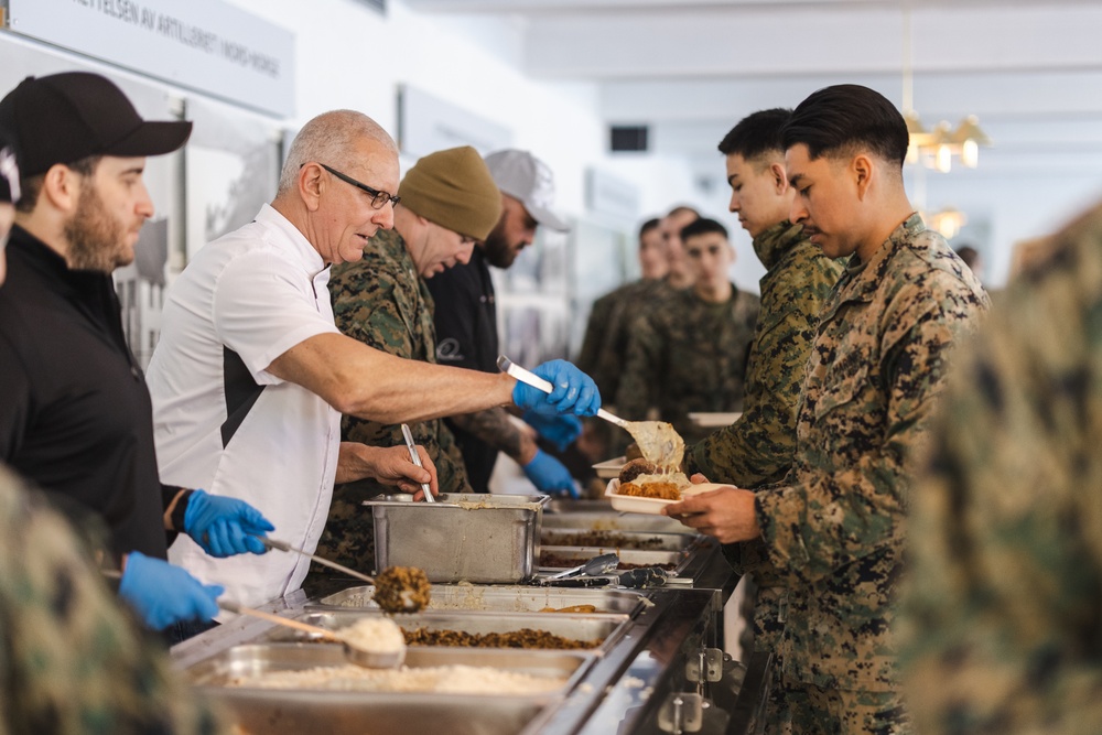 Exercise Joint Viking 25: Armed Forces Entertainment Serves Chow to Deployed Marines