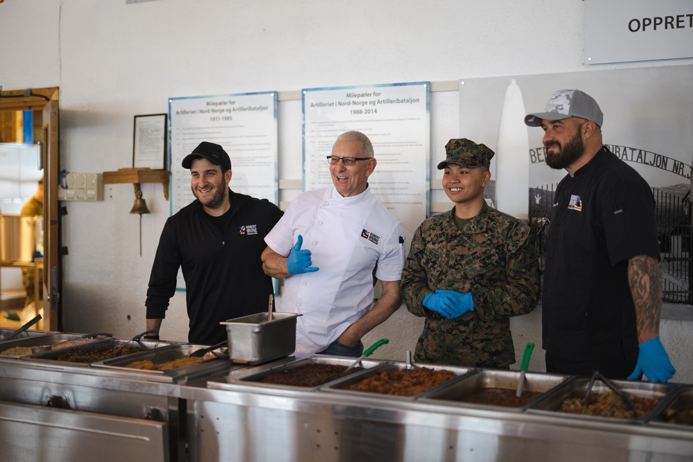 Exercise Joint Viking 25: Armed Forces Entertainment Serves Chow to Deployed Marines