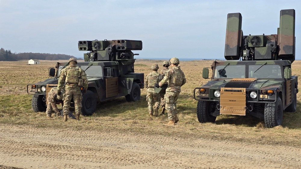 Bravo Battery 1st Battalion, 57th Air Defense Artillery Regiment M3P Range Training