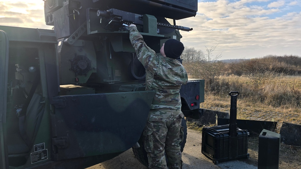 Bravo Battery 1st Battalion, 57th Air Defense Artillery Regiment M3P Range Training