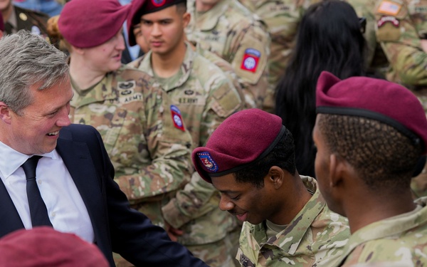 Secretary of the Army visits The 82nd Airborne Division