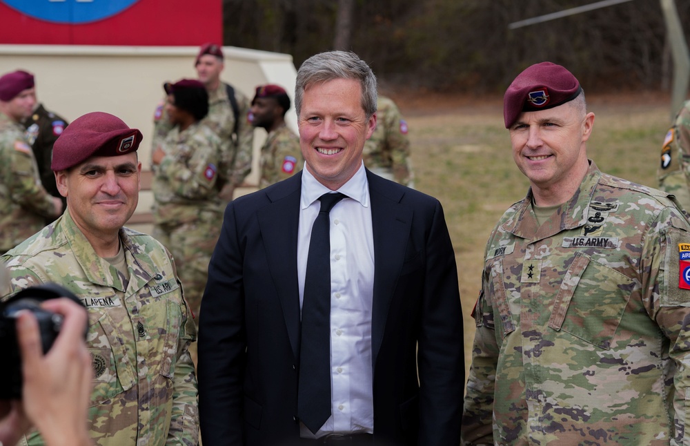 Secretary of the Army visits The 82nd Airborne Division