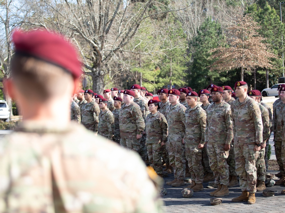 March 12 Beret Donning