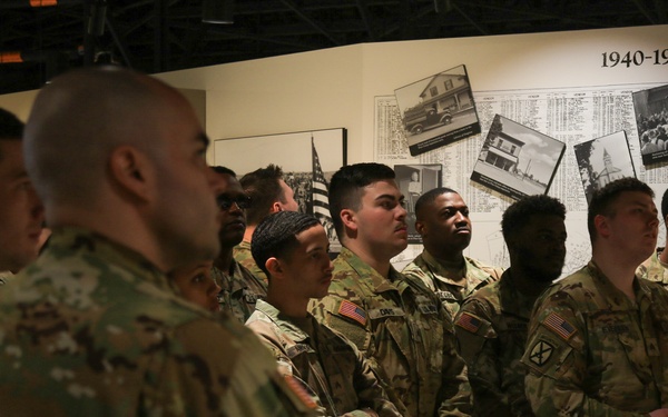 D Troop Soldiers Honor NCO Heritage at Fort Drum Museum