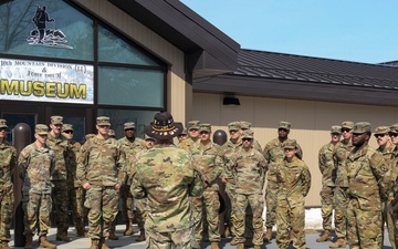 D Troop Soldiers Honor NCO Heritage at Fort Drum Museum