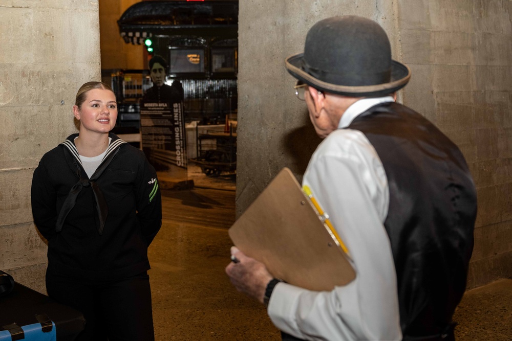 Recruits visit the California State Railroad Museum