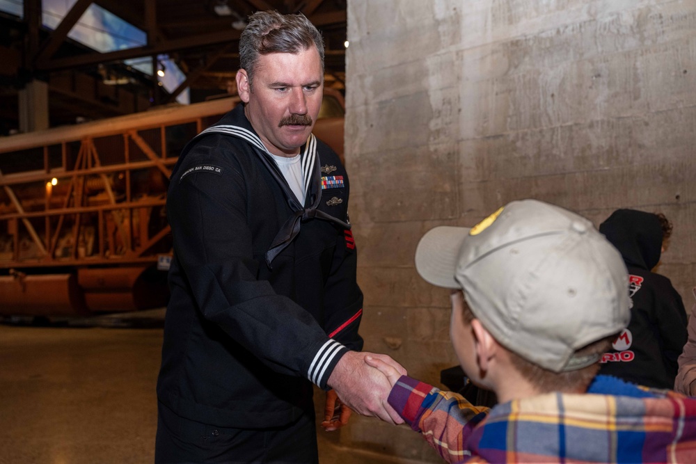 Recruits visit the California State Railroad Museum