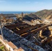 Fire-Damaged Home Awaits Debris Removal