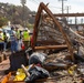 Fire-Damaged Home Awaits Debris Removal