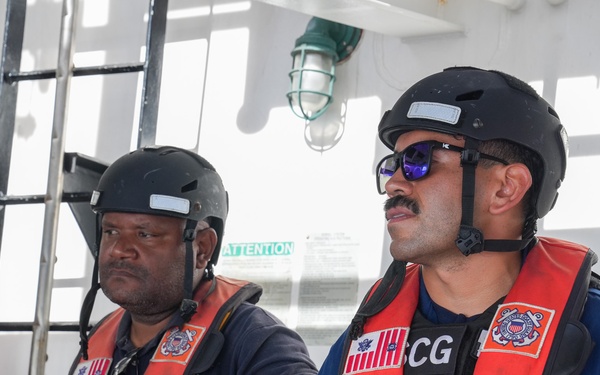 U.S. Coast Guard and Papua New Guinea shipriders conduct bilateral boardings