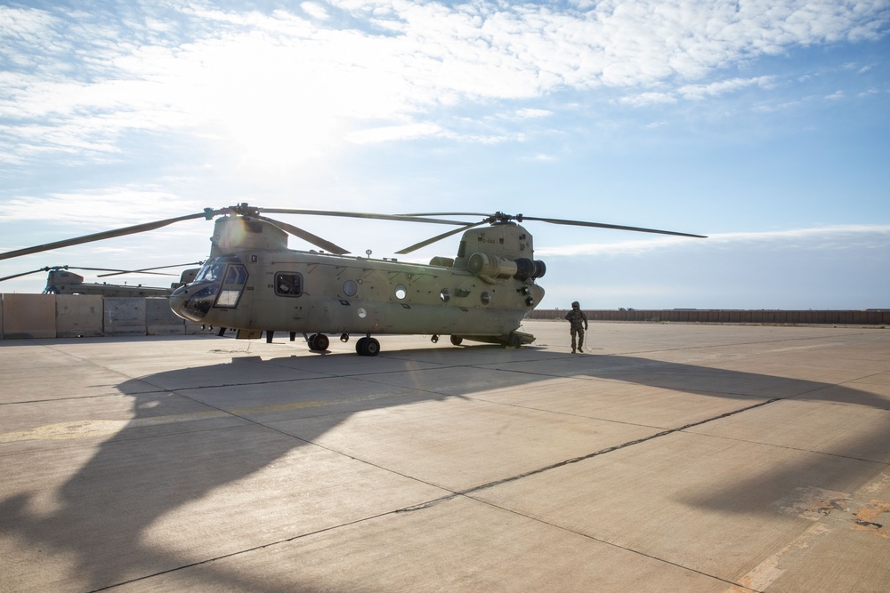 Dutch Forces Conduct Aerial Movement in Iraq