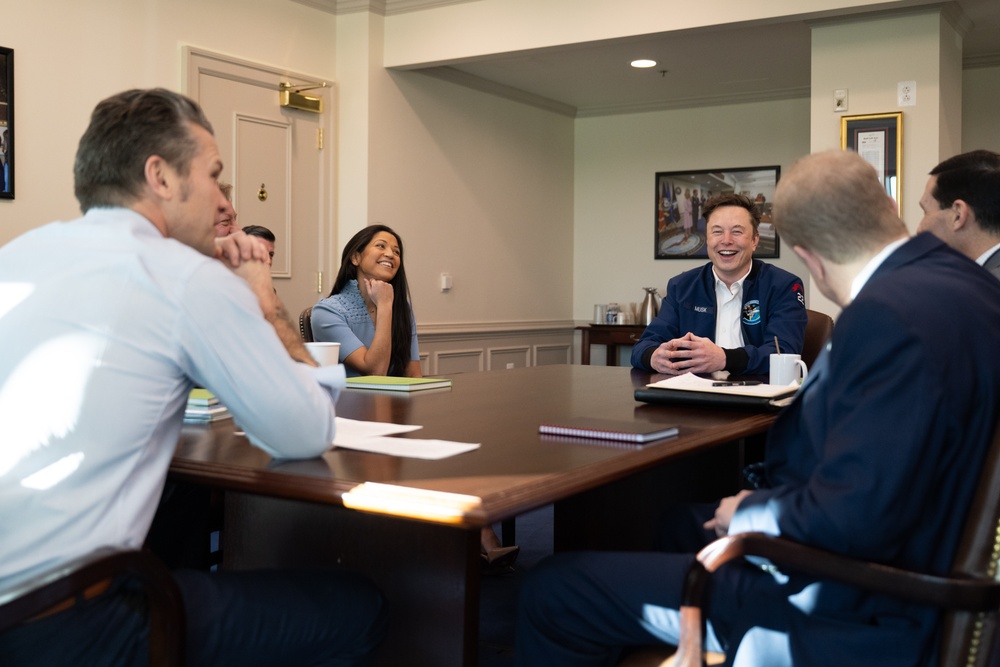 SD Hegseth Hosts Elon Musk at Pentagon