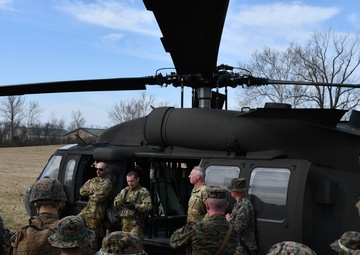 Marines refine communication techniques with Indiana National Guard soldiers