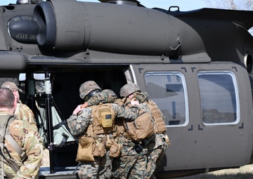 Marines refine communication techniques with Indiana National Guard soldiers