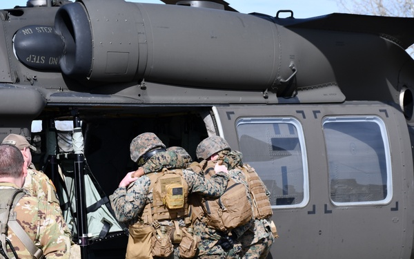 Marines refine communication techniques with Indiana National Guard soldiers