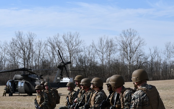 Marines refine communication techniques with Indiana National Guard soldiers