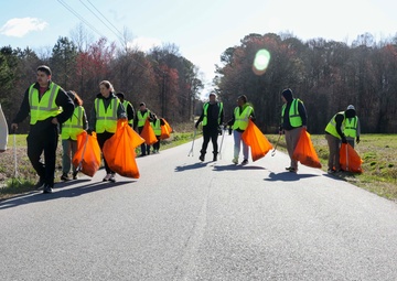 500 JFK Sailors Support Suffolk Clean Up Day