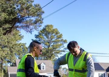 500 JFK Sailors Support Suffolk Clean Up Day