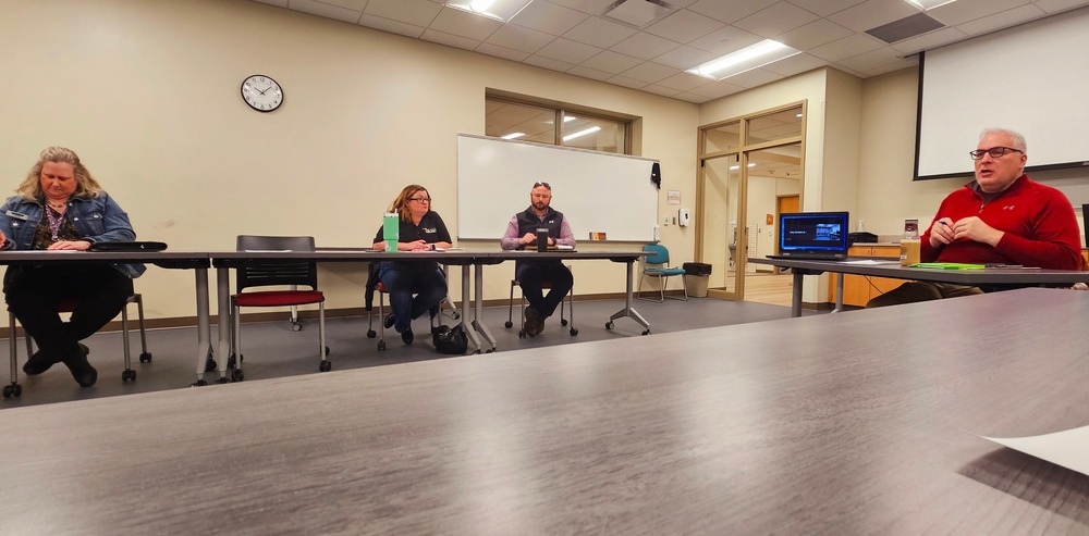 Fort McCoy team members attend March 2025 workforce collaborative meeting with local leaders