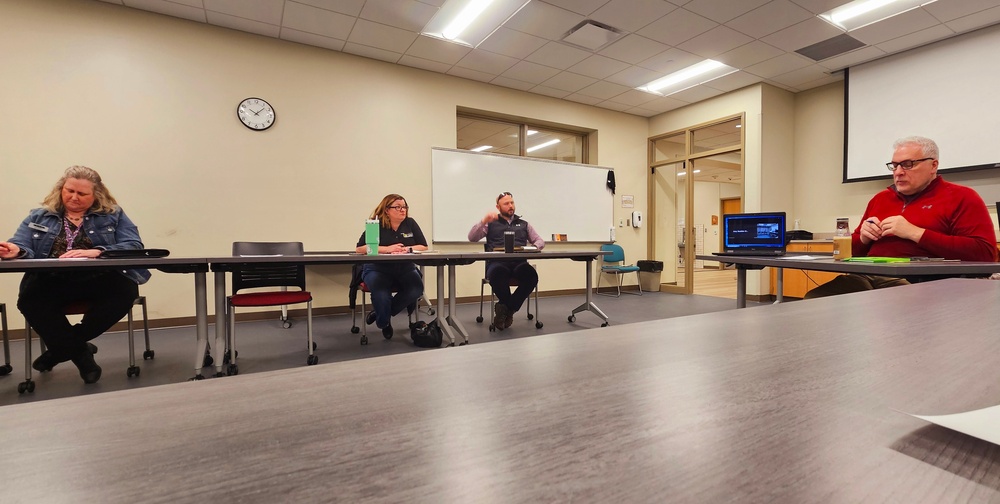 Fort McCoy team members attend March 2025 workforce collaborative meeting with local leaders