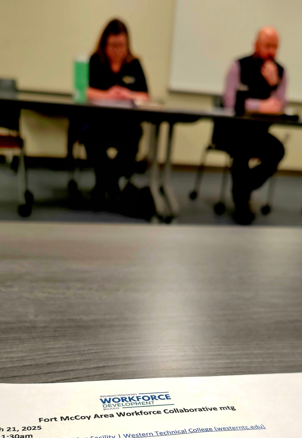 Fort McCoy team members attend March 2025 workforce collaborative meeting with local leaders
