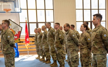 V Corps on the shoulder, USAG Poland celebrates growth during patching ceremony, birthday