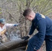 Sailors volunteer with the River City Waterway Alliance