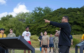 Navy Region Hawaii Sailors visit the USS Utah Memorial