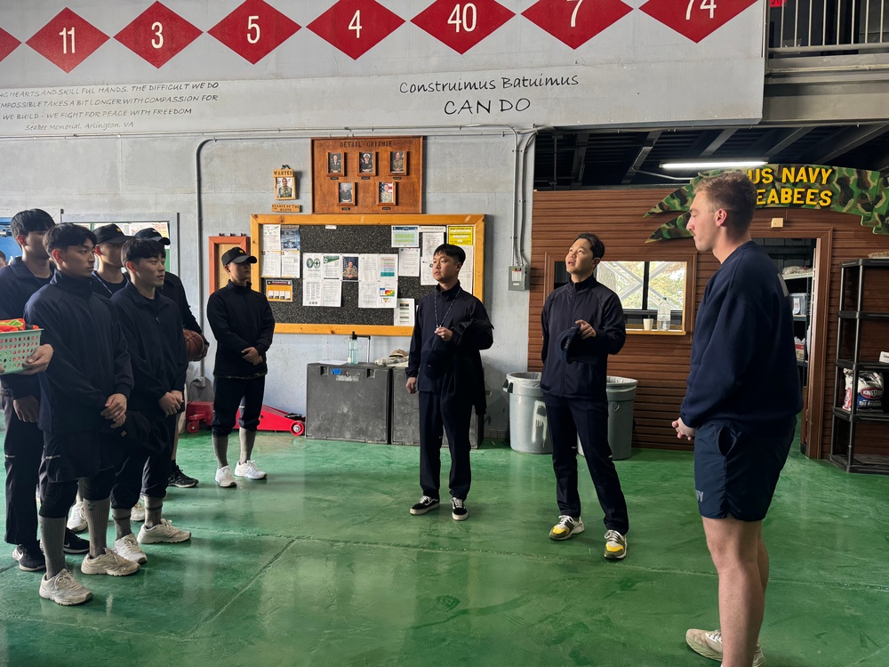 Physical Training with Republic of Korea Navy Seabees
