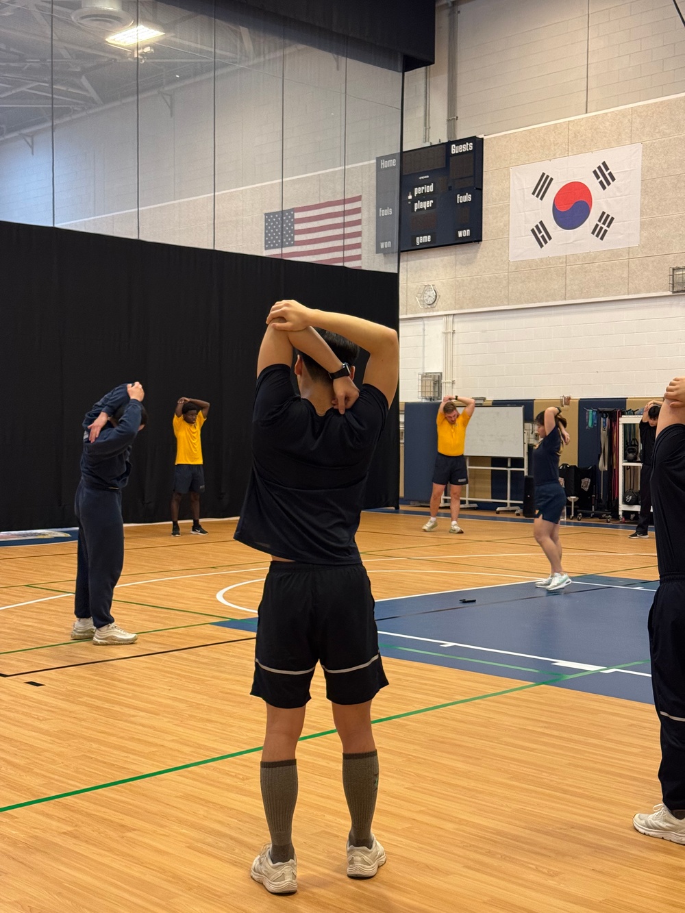 Physical Training with Republic of Korea Navy Seabees