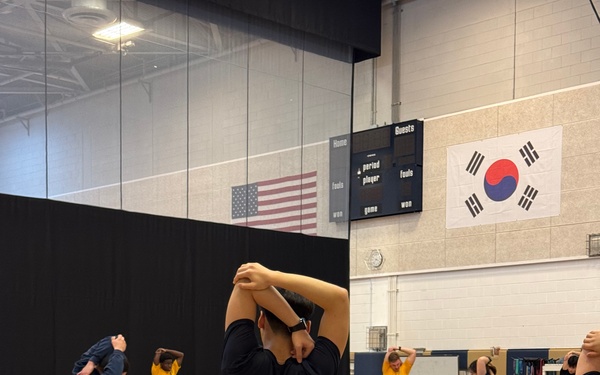 Physical Training with Republic of Korea Navy Seabees