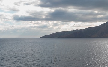 Emory S. Land departs Subic Bay, Philippines