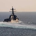 USS Sterett (DDG 104) transits the Sea of Japan