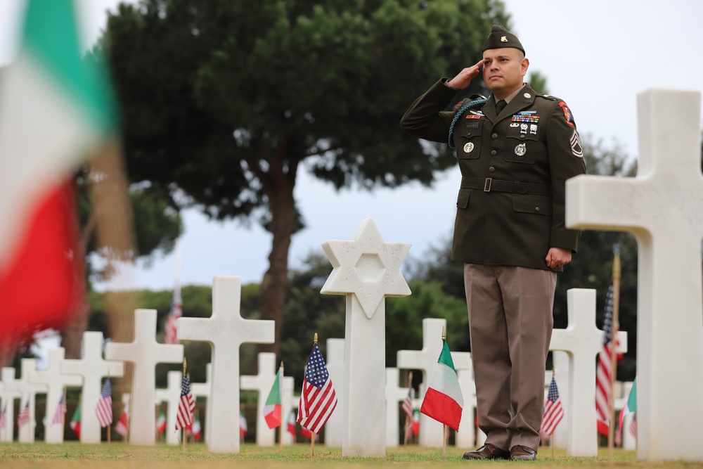 81st Allied Forces landing ceremony at Sicily-Rome American Cemetery honors fallen service members