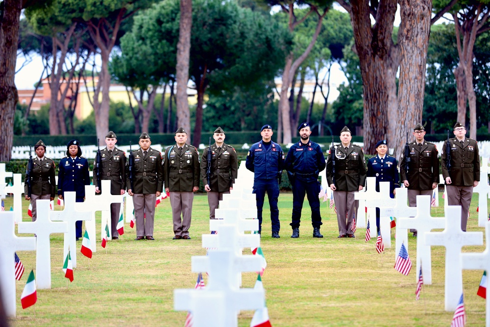 81st Allied Forces landing ceremony at Sicily-Rome American Cemetery honors fallen service members