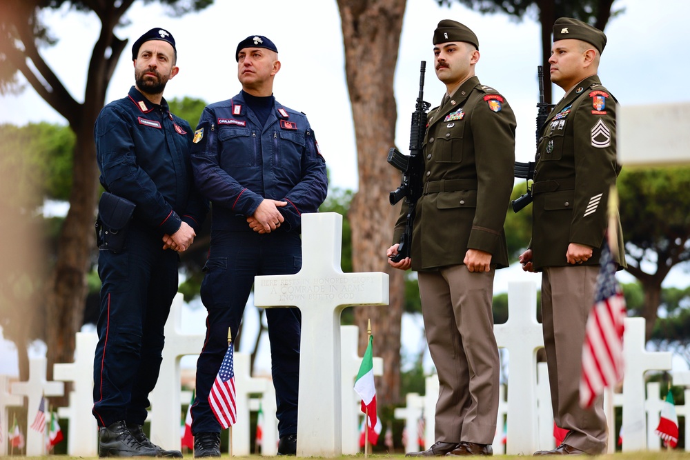 81st Allied Forces landing ceremony at Sicily-Rome American Cemetery honors fallen service members