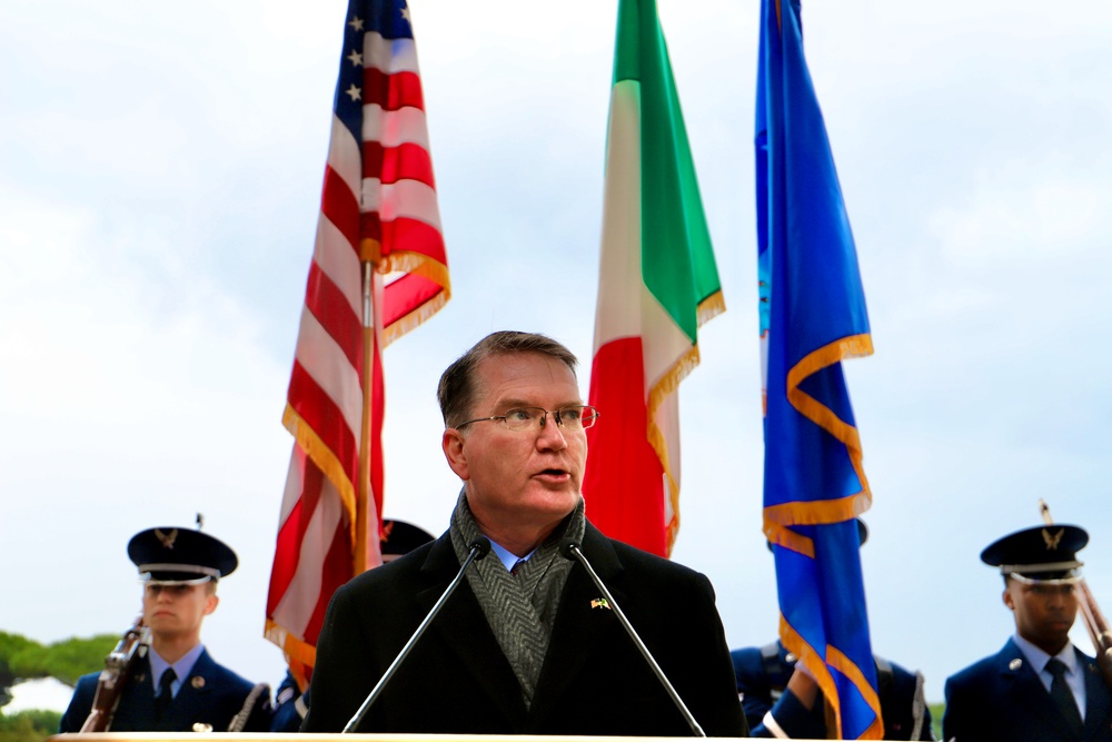 81st Allied Forces landing ceremony at Sicily-Rome American Cemetery honors fallen service members